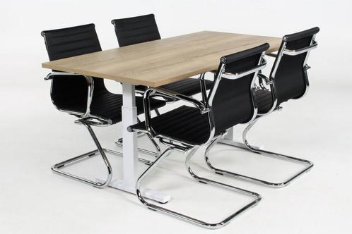Spreektafel TUBE wit-eiken 160x80, Zakelijke goederen, Kantoor en Winkelinrichting | Kantoormeubilair en Inrichting, Ophalen of Verzenden
