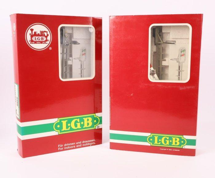 LGB G - 5095/50950 - Signalen (2) - Twee lichtseinen, Hobby en Vrije tijd, Modeltreinen | Overige schalen