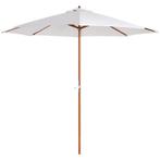 TRUUSK ® Parasol Houten Tuinparasol Markt Parasol 2.7m Slin, Tuin en Terras, Parasols, Verzenden, Nieuw