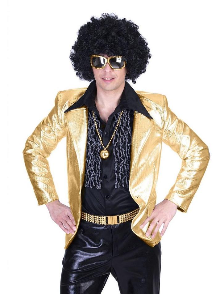 Disco colbert goud man, Kleding | Heren, Carnavalskleding en Feestkleding, Nieuw, Ophalen of Verzenden