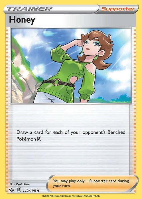 Honey 142/198 Chilling Reign, Hobby en Vrije tijd, Verzamelkaartspellen | Pokémon, Losse kaart, Nieuw, Foil, Ophalen of Verzenden