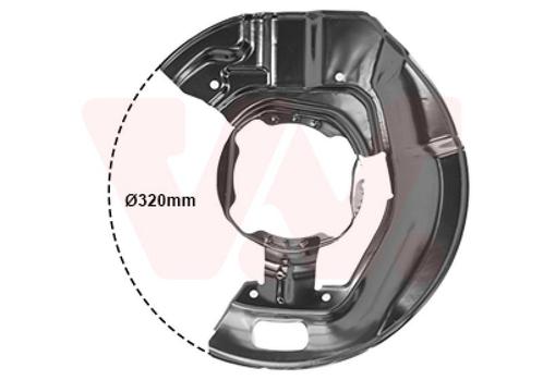 REMSCHIJF BESCHERMER VOOR BMW 5 E39 1995-2000 34111162570, Auto-onderdelen, Remmen en Aandrijving, Nieuw, Ophalen of Verzenden