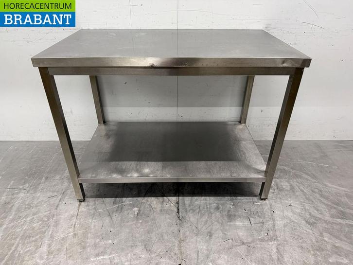 RVS Werktafel met onderschap 120 x 70 x 89 cm Horeca, Zakelijke goederen, Horeca | Keukenapparatuur, Gebruikt, Ophalen of Verzenden