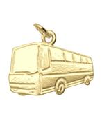 Gouden Autobus ketting hanger, Verzenden, Nieuw