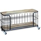 vidaXL Tv-meubel100x40x45 cm massief mangohout, Huis en Inrichting, 100 tot 150 cm, Verzenden, Nieuw, Minder dan 100 cm