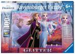 Frozen 2 - Sterke Zussen Glitter Puzzel (100 XXL stukjes) |, Nieuw, Verzenden