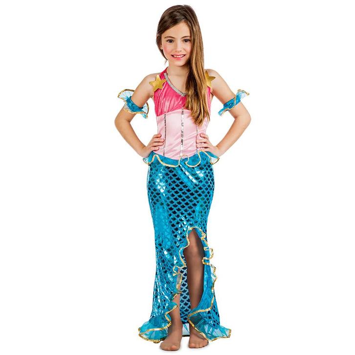 Zeemeermin Jurk Meisje, Kinderen en Baby's, Carnavalskleding en Verkleedspullen, Nieuw, Verzenden