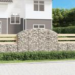 vidaXL Schanskorf gewelfd 200x30x120/140 cm gegalvaniseerd, Tuin en Terras, 100 cm of meer, Verzenden, Nieuw, Metaal