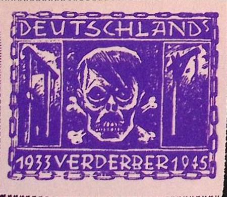 Oostenrijkse 1946 Anti-Fascistische postzegel: doodshoofd..., Verzamelen, Militaria | Tweede Wereldoorlog, Verzenden
