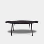 Tafel Ovaal Eikenhout - Konisch - Dark Grey, Huis en Inrichting, Tafels | Eettafels, Nieuw