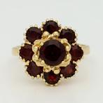 Ring - 18 karaat Geel goud - Granaat, Nieuw