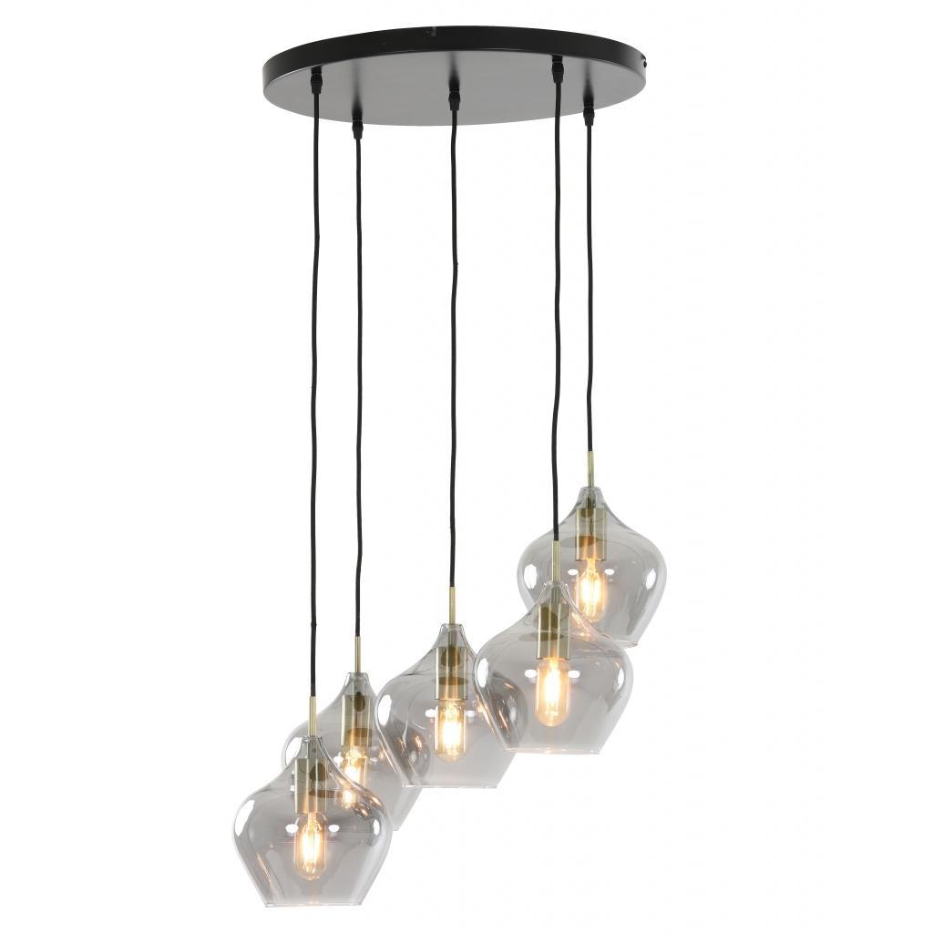 light & living Hanglamp Rakel Grijs voor € 237,15 — | Plafondlampen — Marktplaats