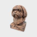 Bust of a Shih Tzu low poly dog statue - home decor dog love, Verzenden, Nieuw