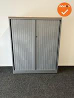 Roldeurkast - Ahrend - 144x120x45cm - Zilvergrijs met zilver, Zakelijke goederen, Kantoor en Winkelinrichting | Kantoormeubilair en Inrichting