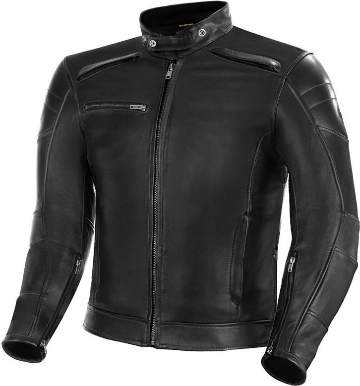 SHIMA Blake Zwart Leren Motorjas, Motoren, Kleding | Motorkleding, Heren, Nieuw met kaartje, Jas | leer, Verzenden
