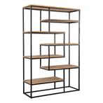 Vakkenkast Mangohout Bowi 120 cm, Huis en Inrichting, 100 tot 150 cm, Verzenden, Nieuw, Industriële meubels
