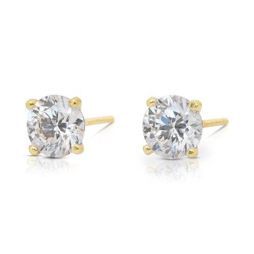 Oorbellen - 18 karaat Geel goud - 2.04ct. tw. Diamant, Sieraden, Tassen en Uiterlijk, Oorbellen