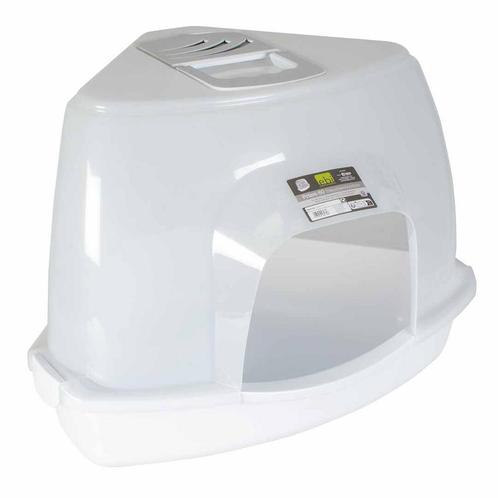 Kattentoilet - kattenbak - prism transparant/wit, Dieren en Toebehoren, Kattenbakken, Gesloten, Nieuw, Verzenden