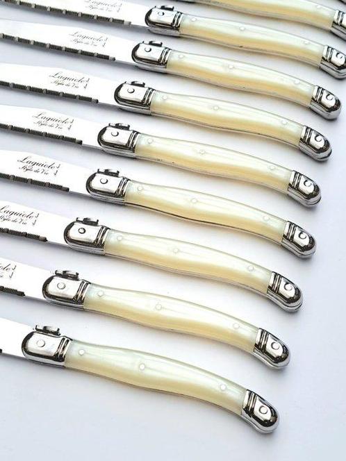 Laguiole - 12x Steak Knives - Pearl - style de -, Antiek en Kunst, Antiek | Keukenbenodigdheden