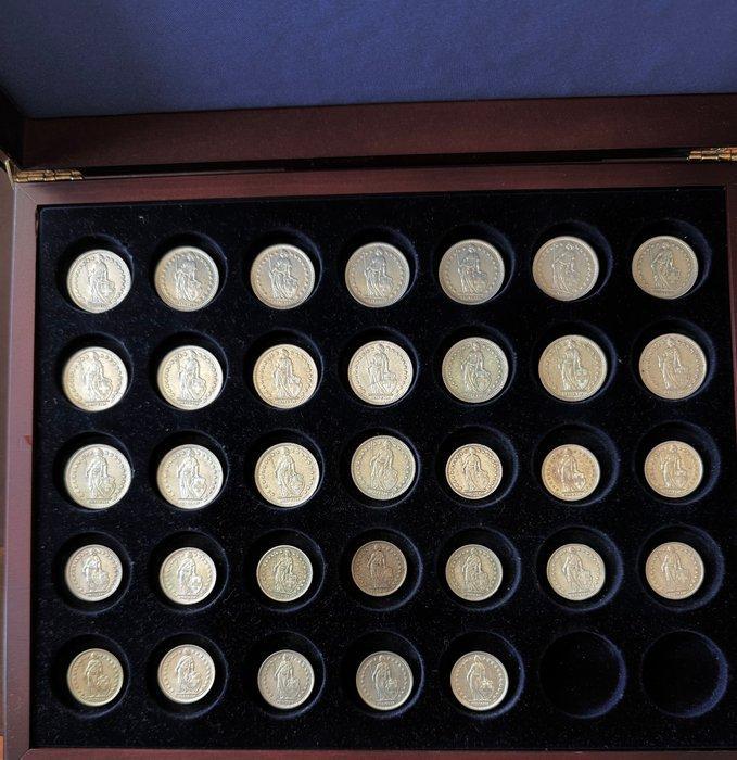 Zwitserland 1920-1967. Prestigiosa Collezione di 33 monete, Postzegels en Munten, Munten | Europa | Niet-Euromunten