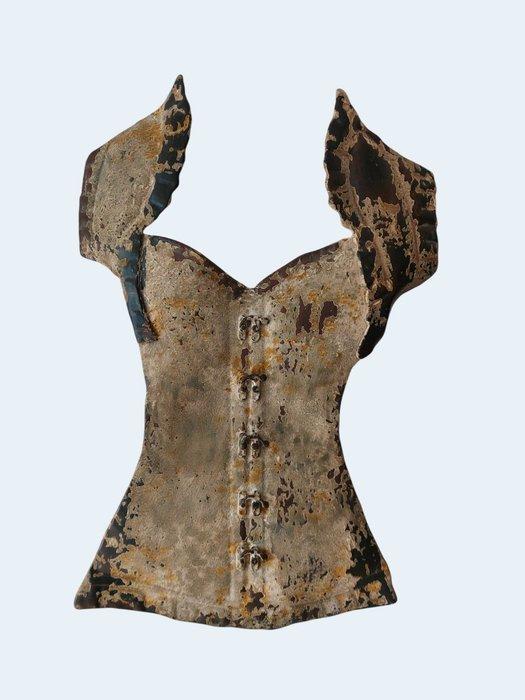 Buste, Womens Corset - 61 cm - Kunst Object - Corset - IJzer, Antiek en Kunst, Curiosa en Brocante