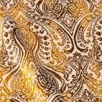 Raro Velluto Paisley Oro – Italiaanse stof - Meubelstof -
