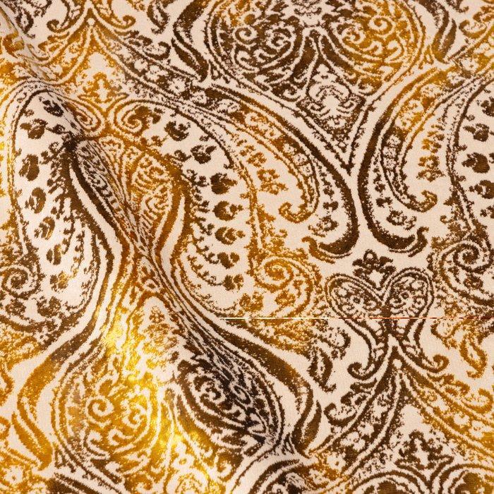 Raro Velluto Paisley Oro – Italiaanse stof - Meubelstof -, Antiek en Kunst, Antiek | Kleden en Textiel