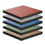 Rubber tegel met pen- en gat verbinding EPDM - 50x50 cm –, Tuin en Terras, Tegels en Klinkers, Verzenden, Nieuw