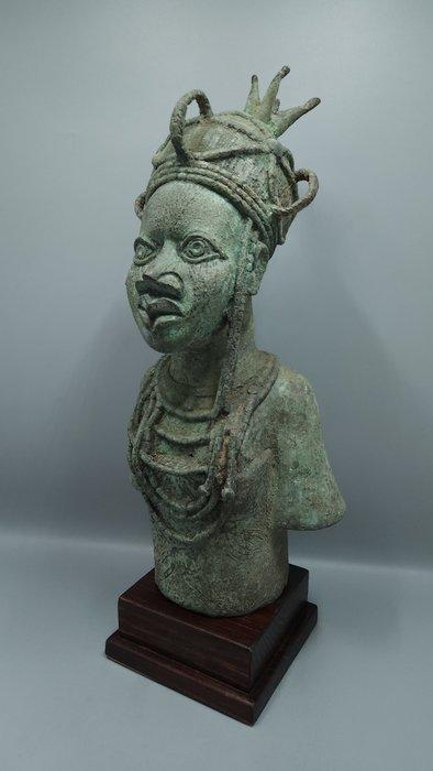 Prachtige buste royal - bini/edo - Nigeria (Zonder, Antiek en Kunst, Kunst | Niet-Westerse kunst