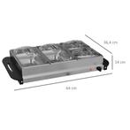 TRUUSK Buffetwarmer 6,8L Warmhoudplaat 300 Watt Roestvrij St, Huis en Inrichting, Verzenden, Nieuw