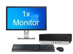HP EliteDesk 800 G3 SFF i5 7e Gen incl. 1 Monitor + 2 jaar, Nieuw, Ophalen of Verzenden, 8 GB, 120 GB