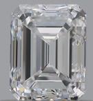 1 pcs Diamant - 0.70 ct - Smaragd - E - VS1, Ex Ex