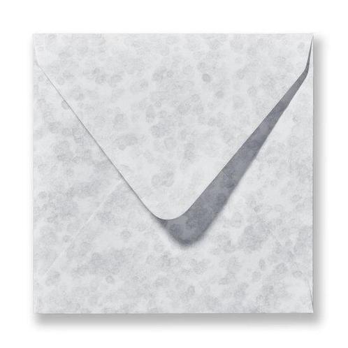 Envelop 12,5 x 14 cm Marmer Grijs, Hobby en Vrije tijd, Kaarten | Zelf maken, Verzenden