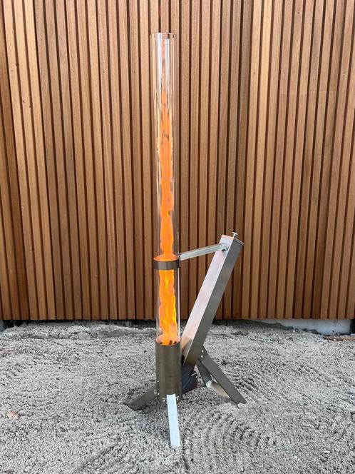 Terrasheater BPH-R80, Werkt op pellets, Geen gas nodig., Tuin en Terras, Terrasverwarmers, Nieuw, Waterbestendig, Vloer, Verzenden