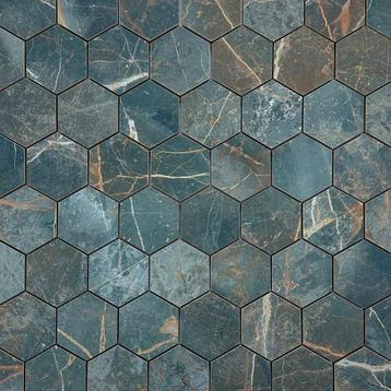 Vloertegel / wandtegel hexagon manhattan groen mat 29x27 beschikbaar voor biedingen