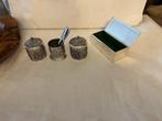 Douwe Egberts - Theeservies (4) - Vintage Verzilverde