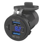 ProPlus USB-inbouwdoos met 3 poorten en voltmeter - Quick..., Ophalen of Verzenden, Nieuw