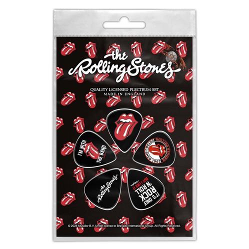 The Rolling Stones - Tongue - Plectrum 5-pack off. merch., Verzamelen, Muziek, Artiesten en Beroemdheden, Gebruiksvoorwerp, Nieuw