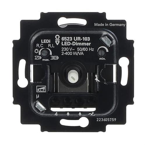 Busch Jaeger LED dimmer 100VA 400W - 6523 UR-103, Doe-het-zelf en Verbouw, Elektra en Kabels, Ophalen of Verzenden