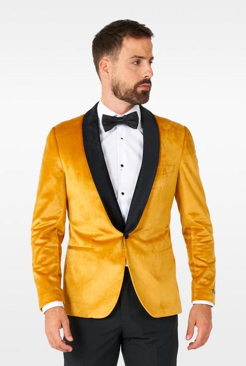 Blazer Goud Deluxe Opposuits, Kleding | Heren, Carnavalskleding en Feestkleding, Nieuw, Ophalen of Verzenden