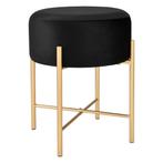 [en.casa] Krukje Kungälv rond 44xØ35 cm zwart en messing, Huis en Inrichting, Stoelen, Verzenden, Nieuw