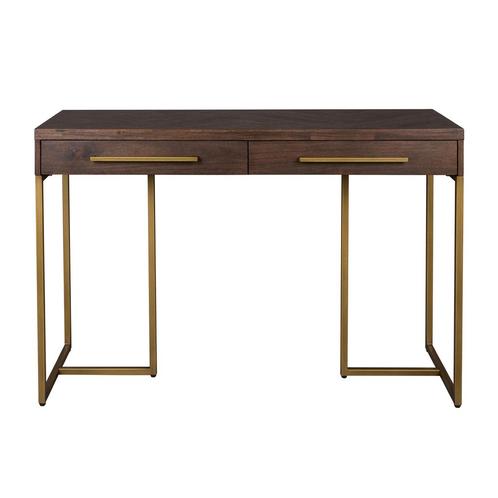 *WOONWINKEL* Dutchbone Class Visgraat Sidetable Met Messing, Huis en Inrichting, Tafels | Sidetables, Nieuw, Verzenden