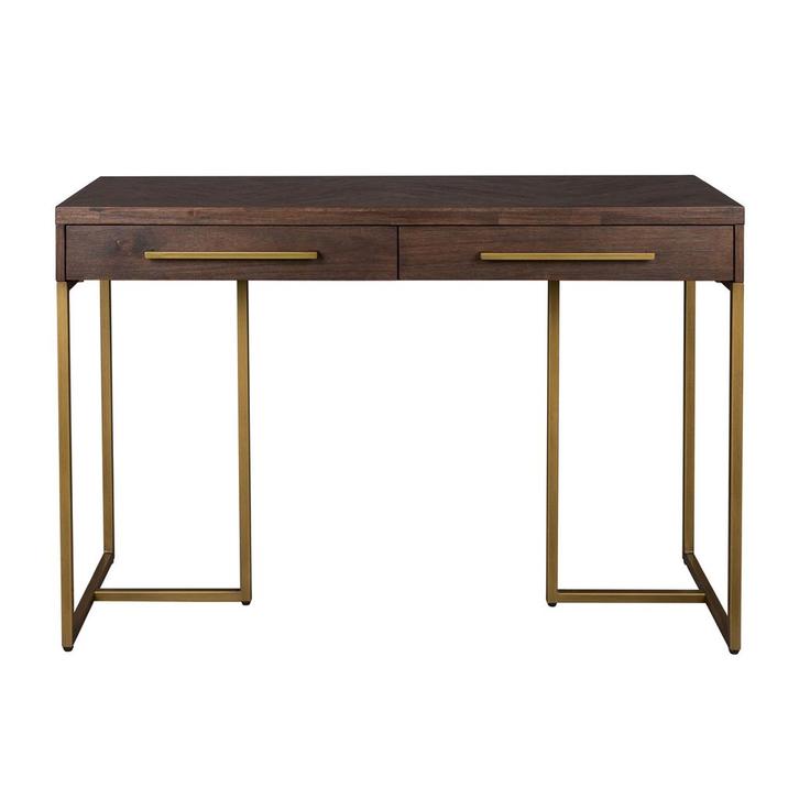 *WOONWINKEL* Dutchbone Class Visgraat Sidetable Met Messing, Huis en Inrichting, Tafels | Sidetables, Nieuw, Verzenden
