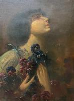 Italiaanse school (XIX) - Donna con viole