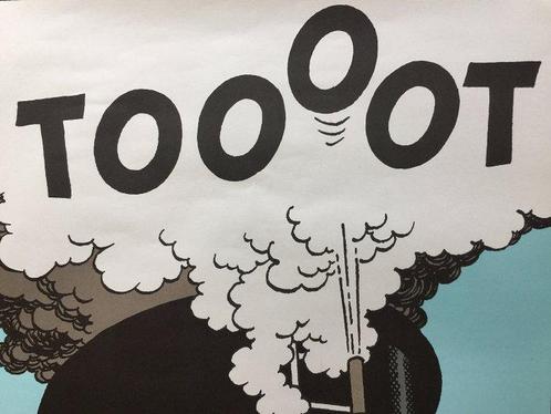 Hergé - 1 Lithografische poster van Studio Editions - Tintin, Boeken, Stripboeken