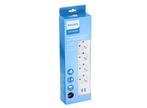 Philips 4-voudige Stekkerdoos met 2x USB | Rand- & penaarde, Doe-het-zelf en Verbouw, Elektra en Kabels, Nieuw