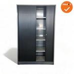 Roldeurkast - Ahrend - 195x120x45cm - Antraciet met zwart..., Werkplek, Ophalen of Verzenden, Gebruikt, Kast
