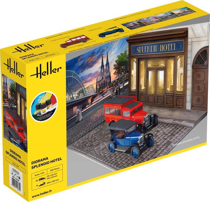 Heller 52330 STARTER KIT Diorama Splendid Hotel Bouwpakket, Hobby en Vrije tijd, Modelbouw | Figuren en Diorama's, Nieuw, Verzenden