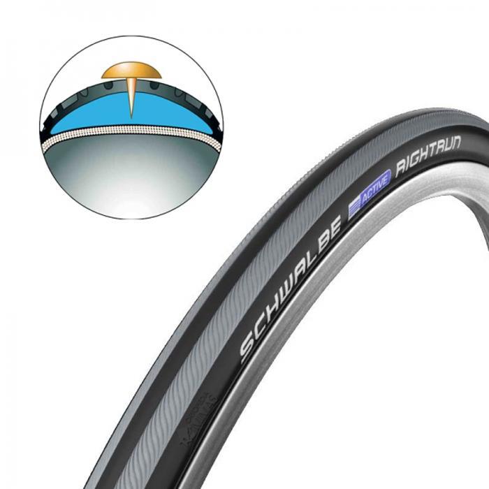 Buitenband rolstoel 22x1 Rightrun lite Kevlar grijs/zwart, Diversen, Rolstoelen, Ophalen of Verzenden