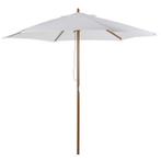 TRUUSK Parasol Tuinparaplu 3-laags Zonwering Bamboe 180/ Po, Tuin en Terras, Verzenden, Nieuw